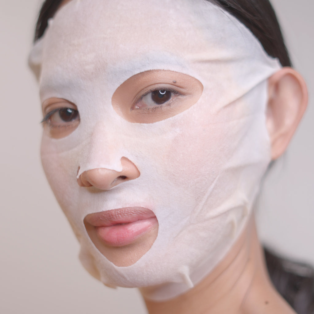 MEDER Myo-Fix Mask sheet mask unfolded, gel-soaked peptide face mask