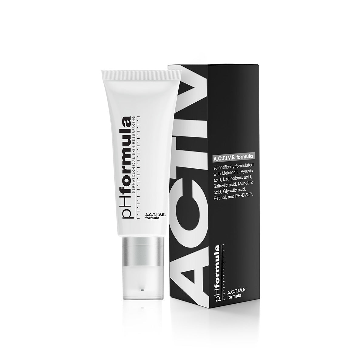 Image of phFormula ACTIVE formula, a versatile skin renewal product.