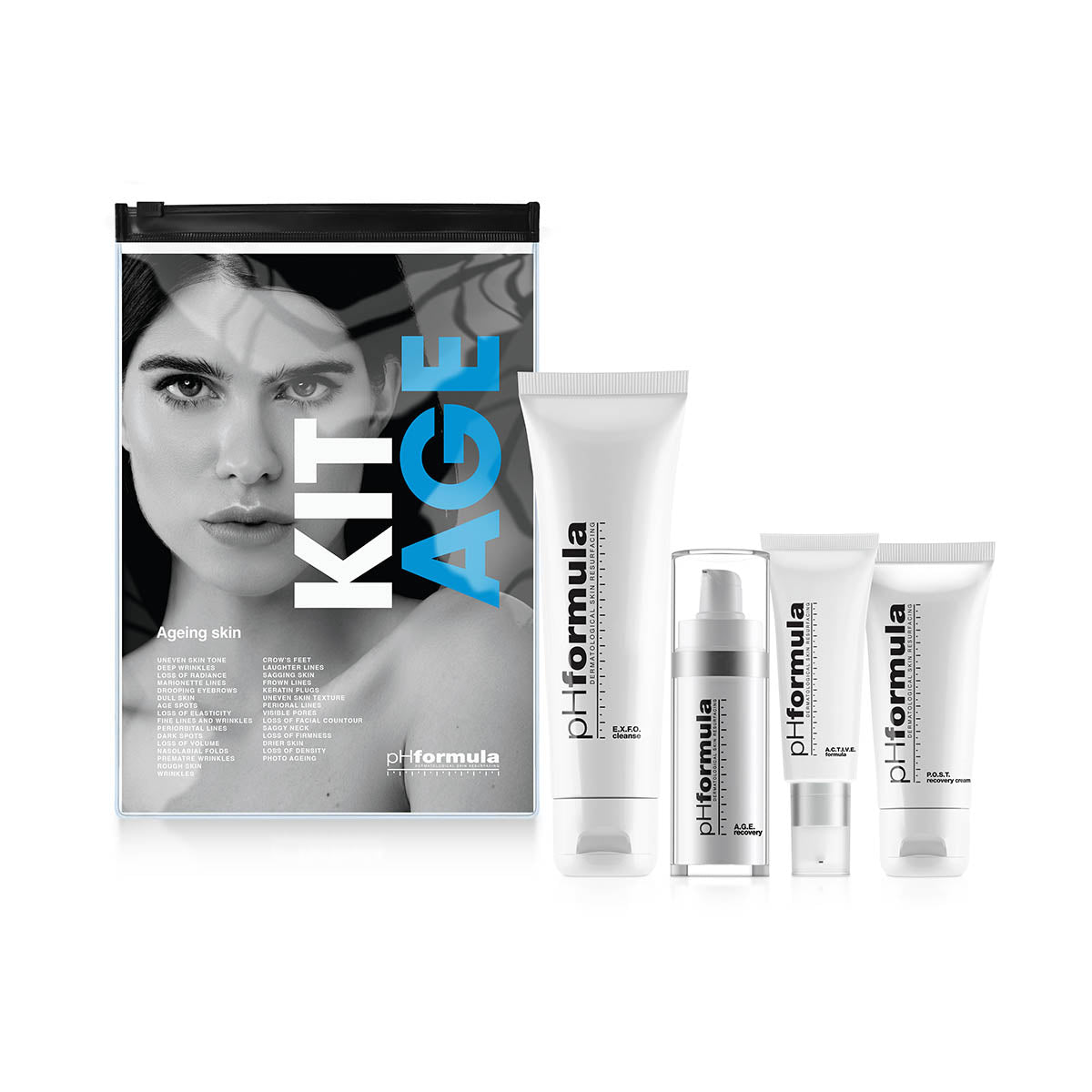 Image of phFormula AGE homecare kit, a comprehensive skin resurfacing program.