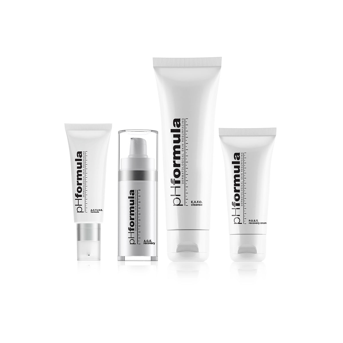Image of phFormula AGE homecare kit without box, a comprehensive skin resurfacing program.