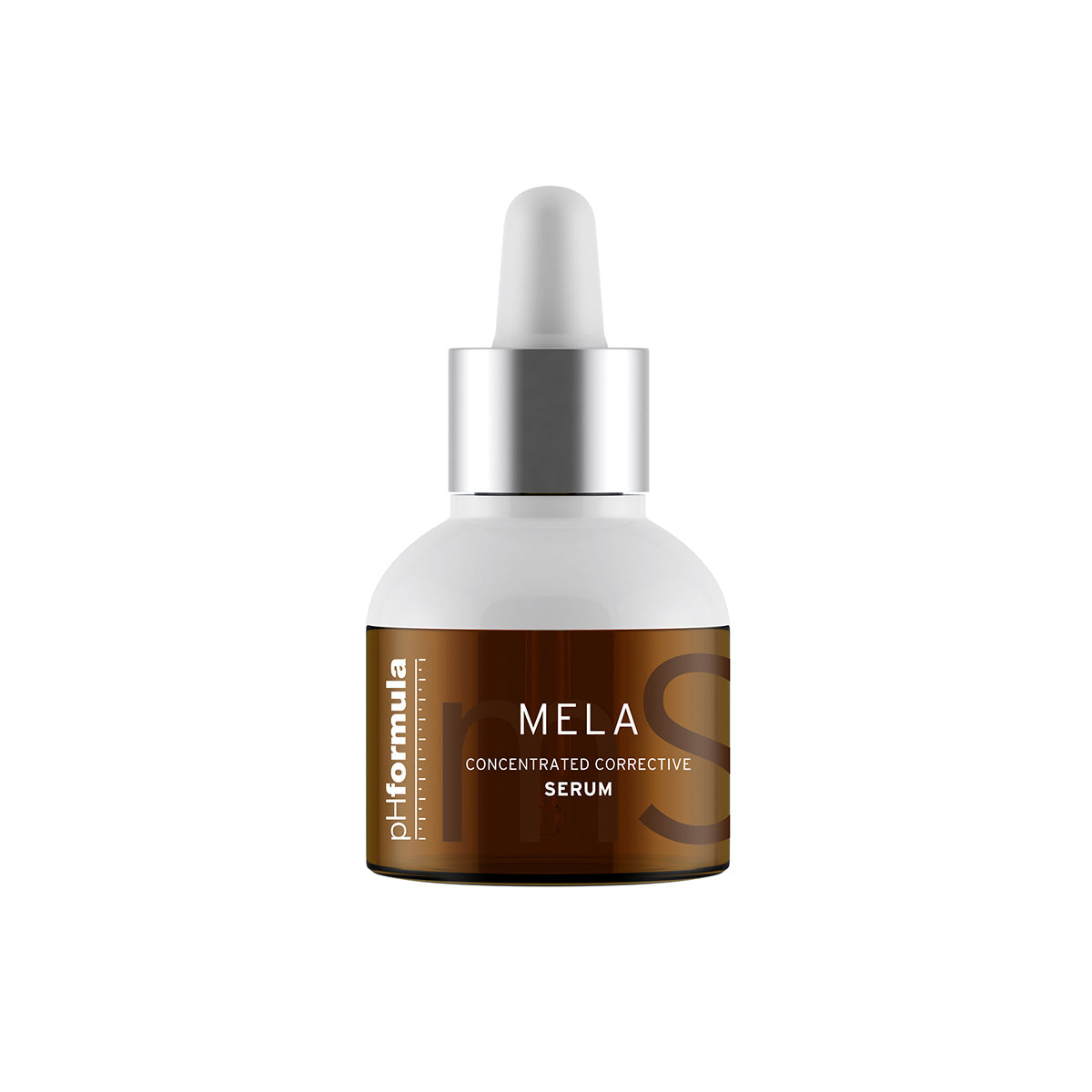Close-up of phFormula MELA Serum bottle