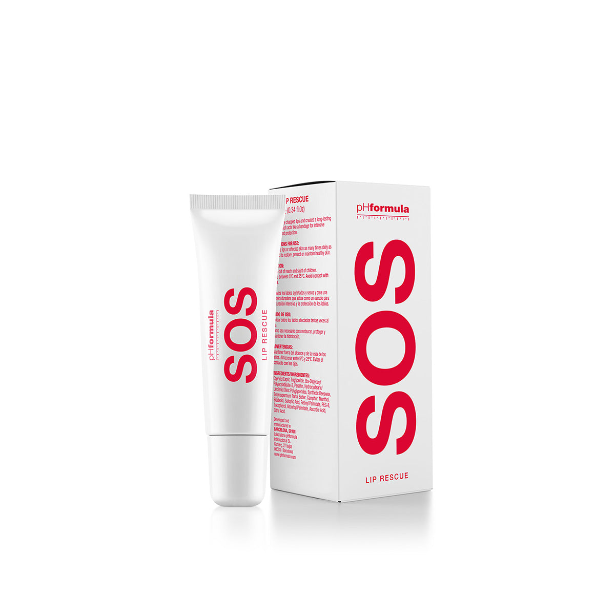 Close-up of phFormula SOS Lip Rescue balm