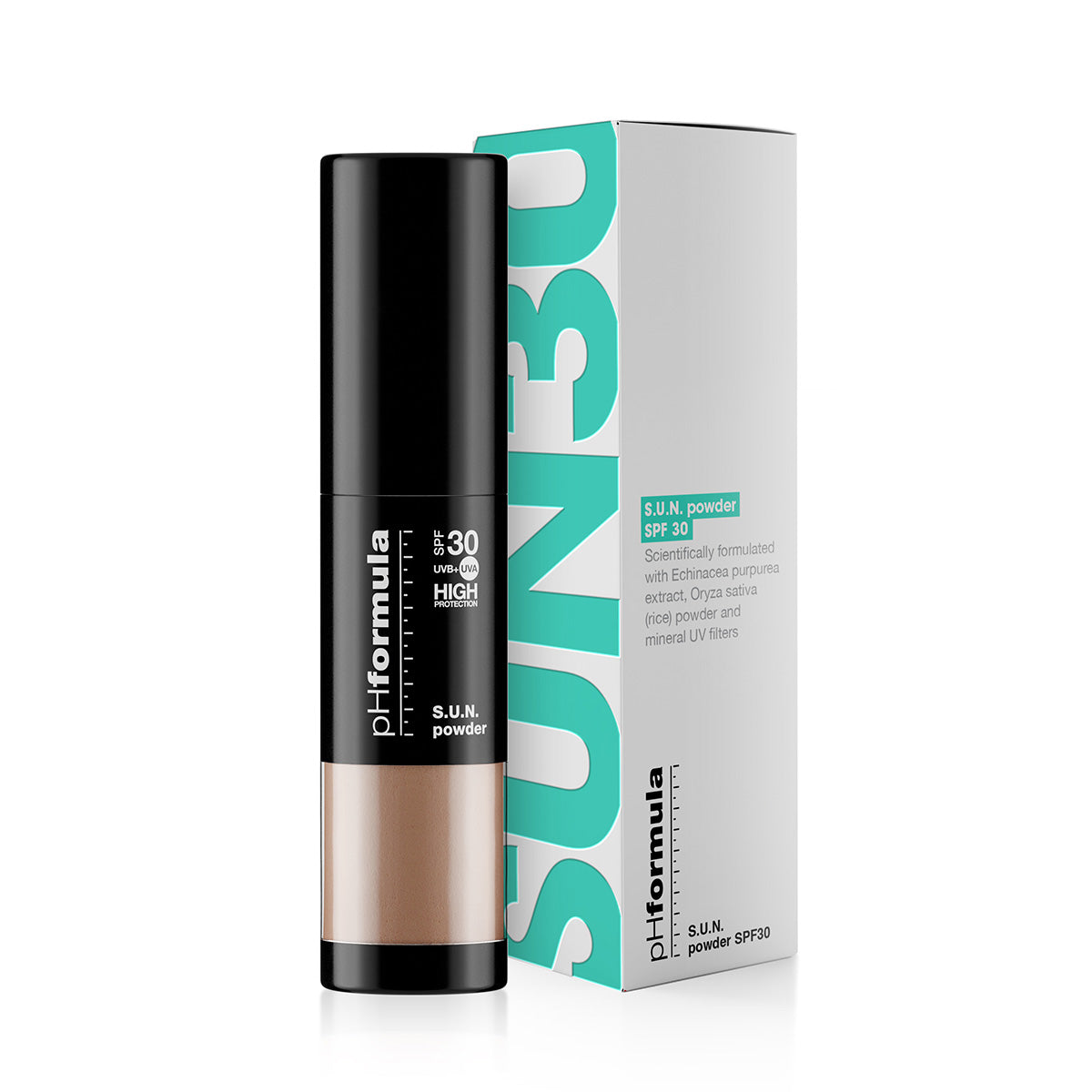 phFormula SUN Powder SPF 30 product with box