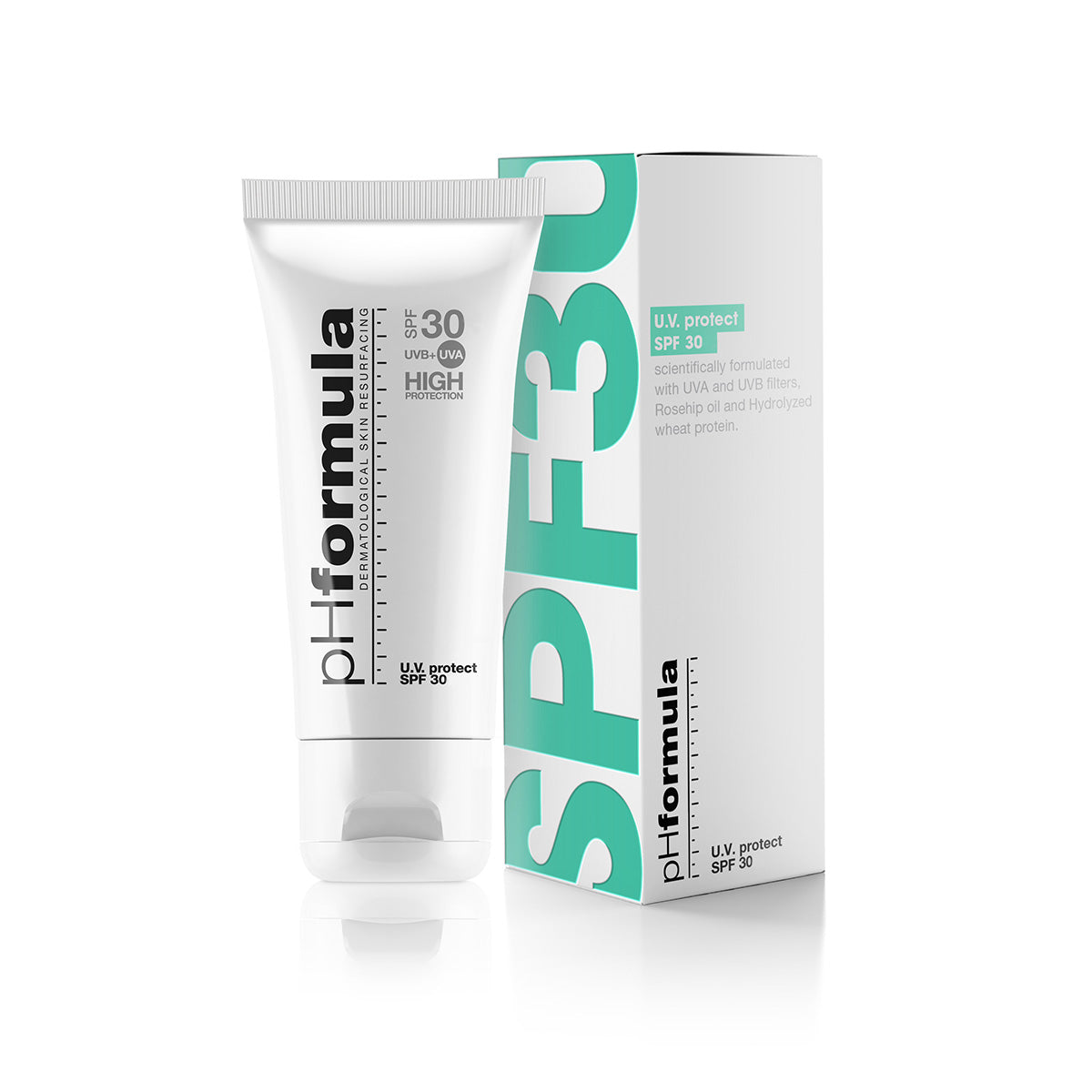 phFormula UV protect SPF 30 product with box