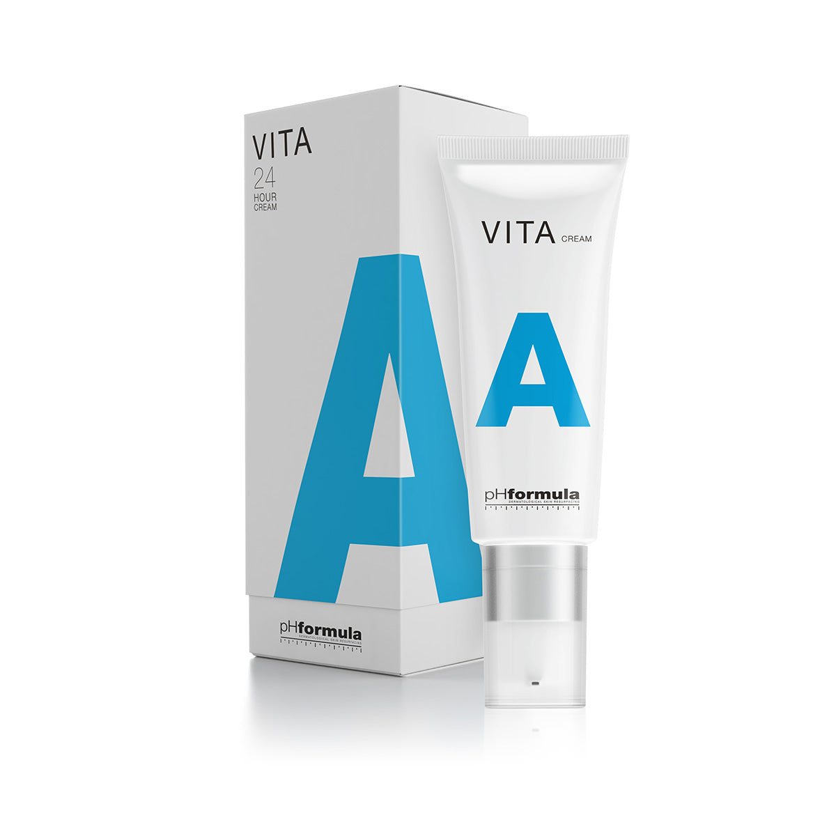 Close-up of phFormula VITA A Cream jar with a box