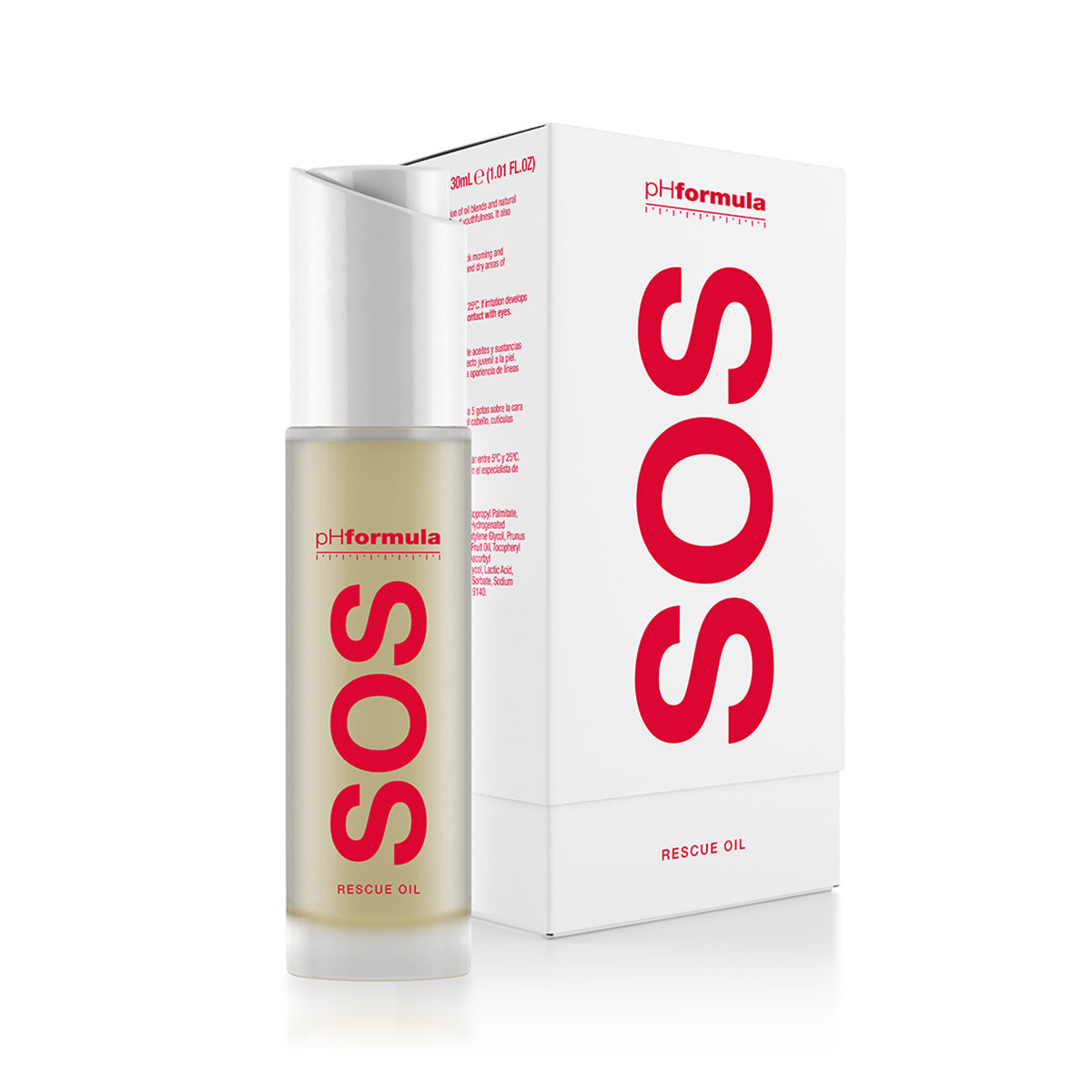 phFormula SOS Rescue Oil White with a box