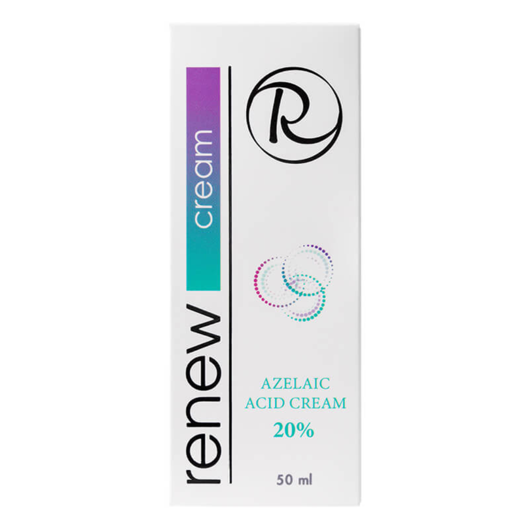Renew Azelaic Acid Cream 20% with product box - perfect for skin renewal