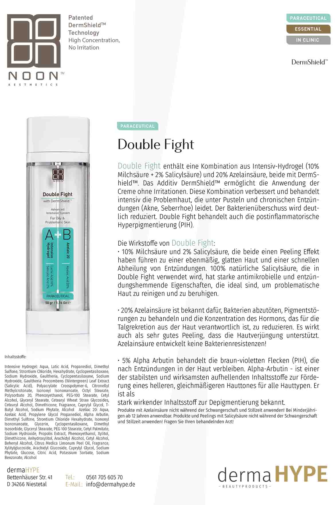 Double Fight leaflet  | Yuliskin Kosmetik Studio