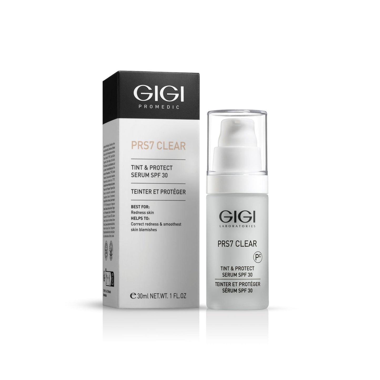 Close-up of GIGI PRS7 Tint & Protect Serum texture