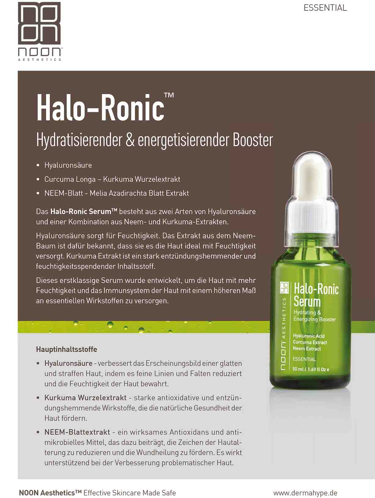 Halo-Ronic Leaflet | Yuliskin Kosmetik Studio