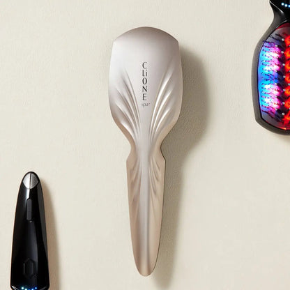 Plamine Clione Spa LED and EMS scalp brush, front view