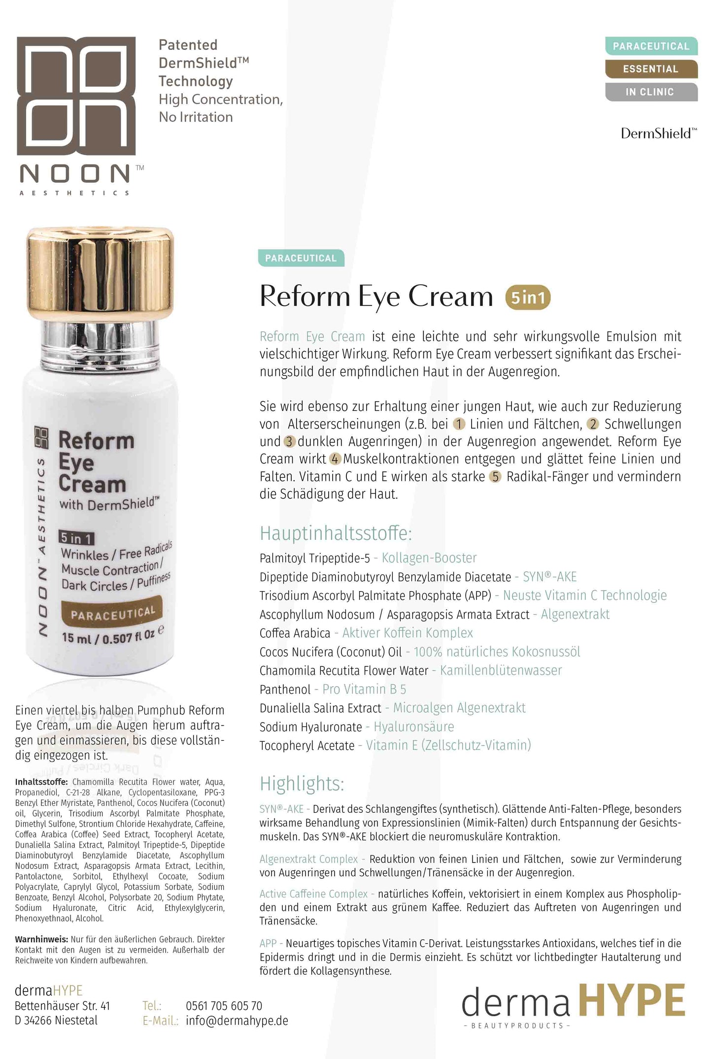 Reform Eye Leaflet | Yuliskin Kosmetik Studio