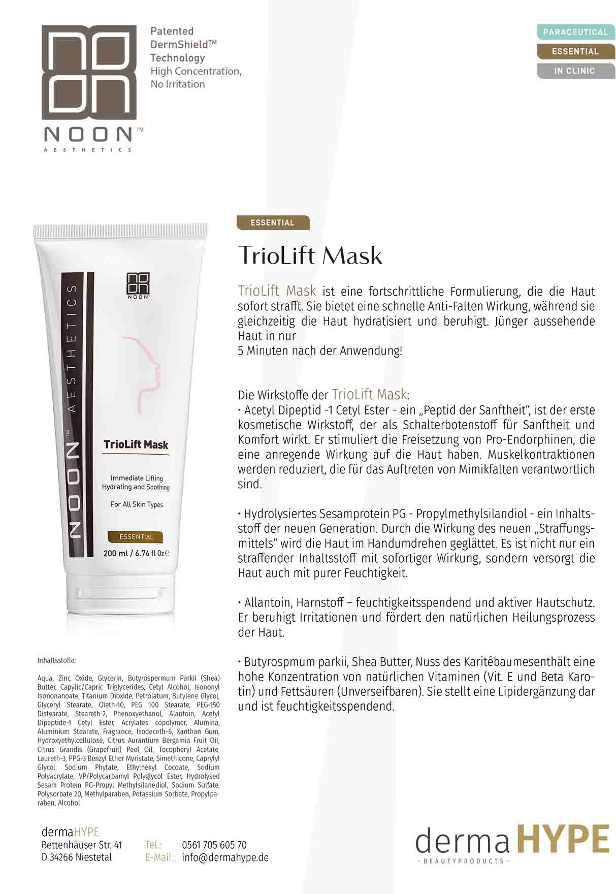 Trio lift Mask | Yuliskin