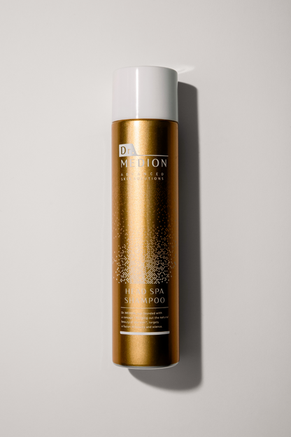 Dr. Medion Head Spa Shampoo bottle with box on white background.