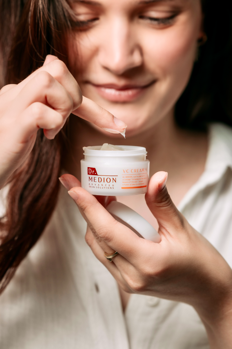 Dr. Medion VC Cream+ clinical skincare detail