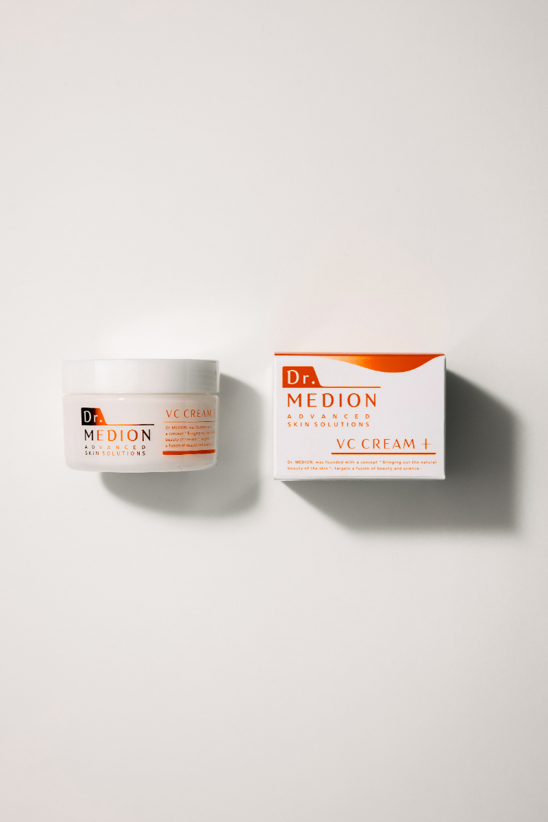 Dr. Medion VC Cream+ tube and box close-up