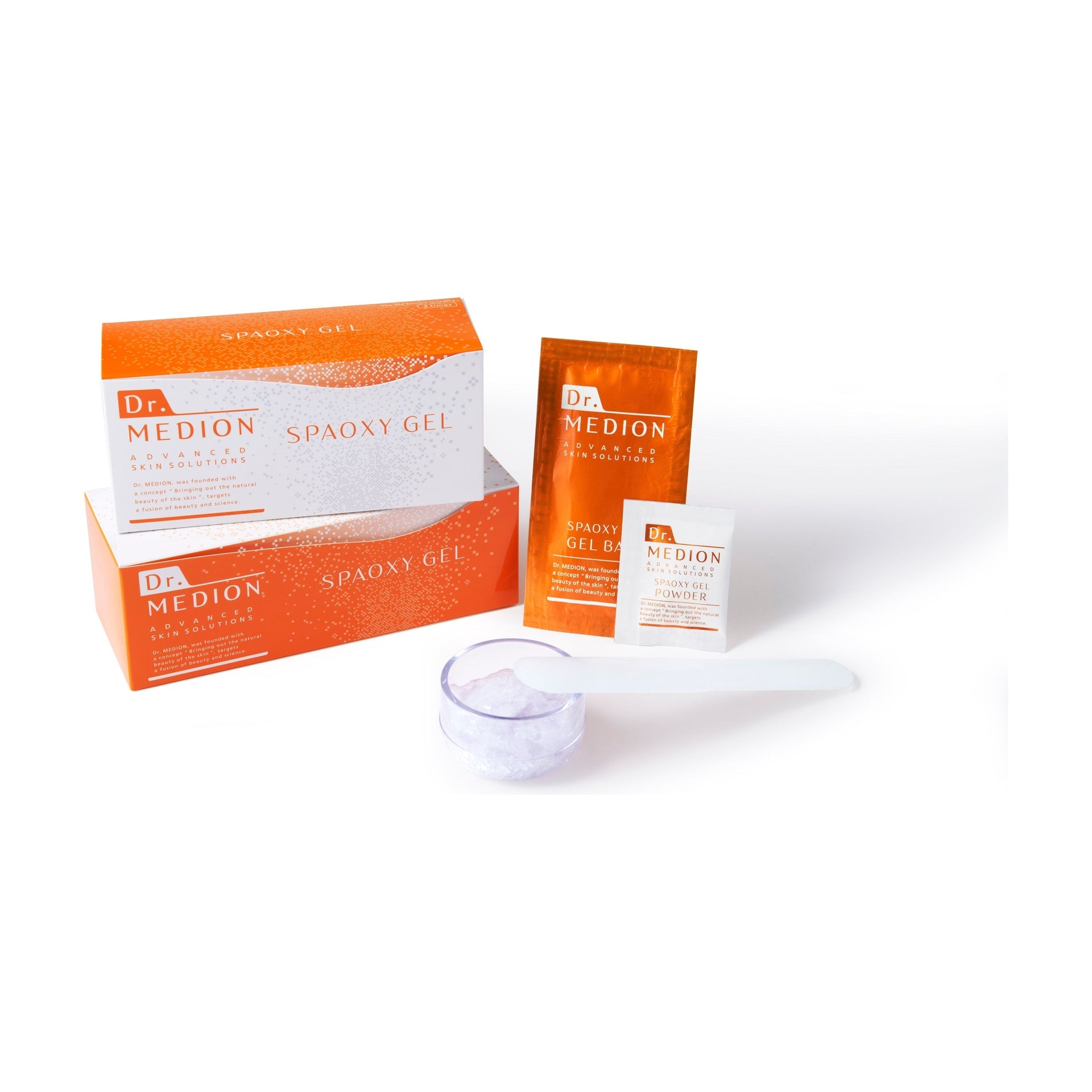 Dr. Medion Carbonated Mask Spaoxy Gel individual treatment sachets with fresh gel