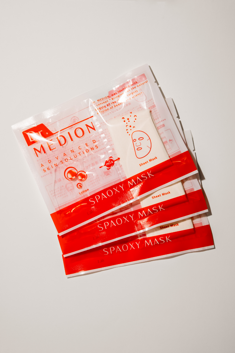 Spaoxy Mask 3 Sheets by Dr. Medion – CO₂ skincare treatment