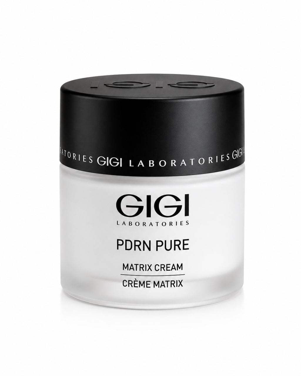 GIGI PDRN PURE Matrix Cream 50 ml moisturizer jar with black lid, front view