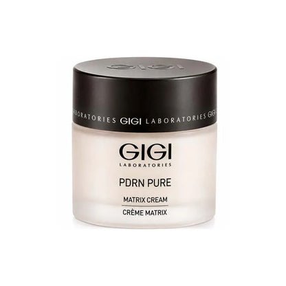 GIGI PDRN PURE Matrix Cream face cream in a white jar with a black lid