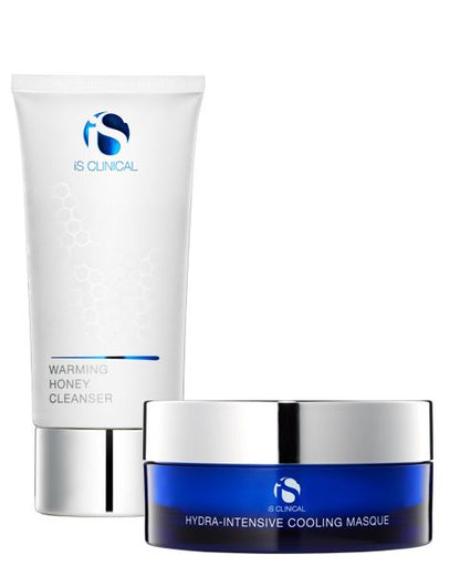 iS Clinical Warm Up Cool Down Facial Kit including Warming Honey Cleanser and Cooling Masque