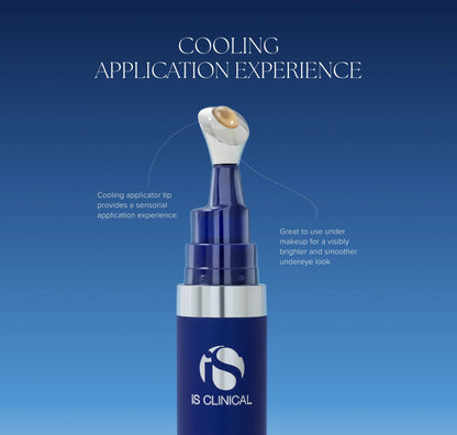 GeneXC Firming Eye Gel cooling applicator tip with a small amount of gel