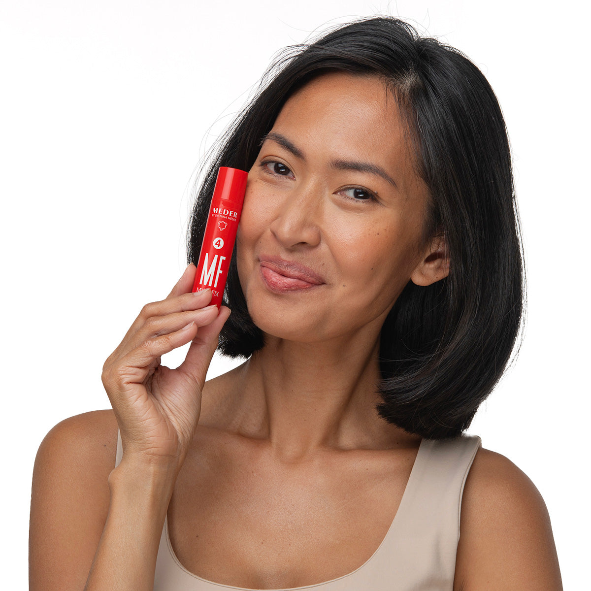 MEDER Myo-Fix Concentrate packshot with airless pump dispenser on a white background