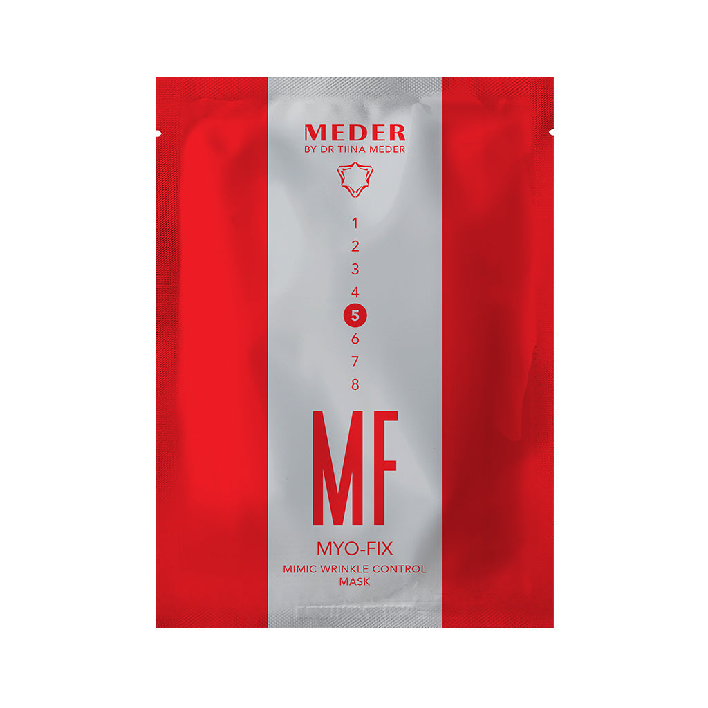 MEDER Myo-Fix Mask single sachet, peptide face mask with ear-loop design