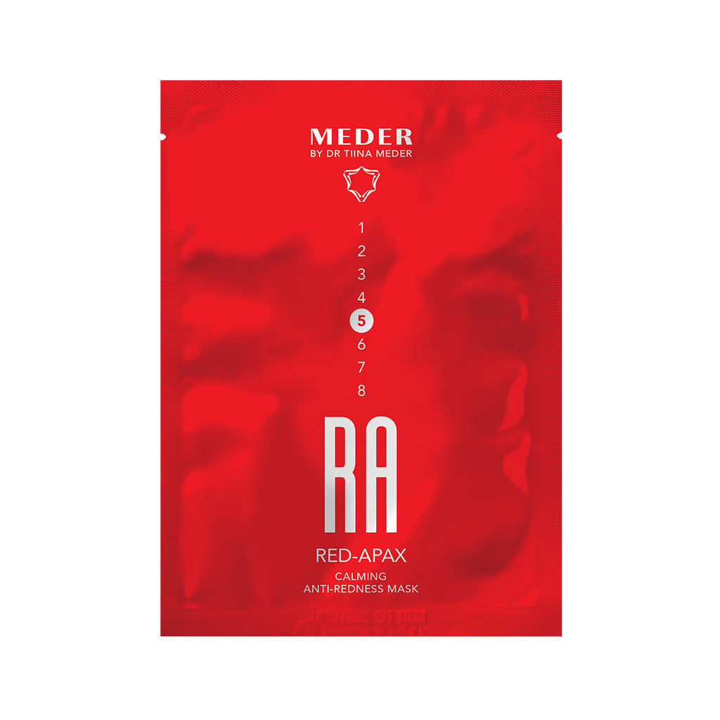 MEDER Red-Apax Calming No-Redness Mask, single sachet packaging, front view