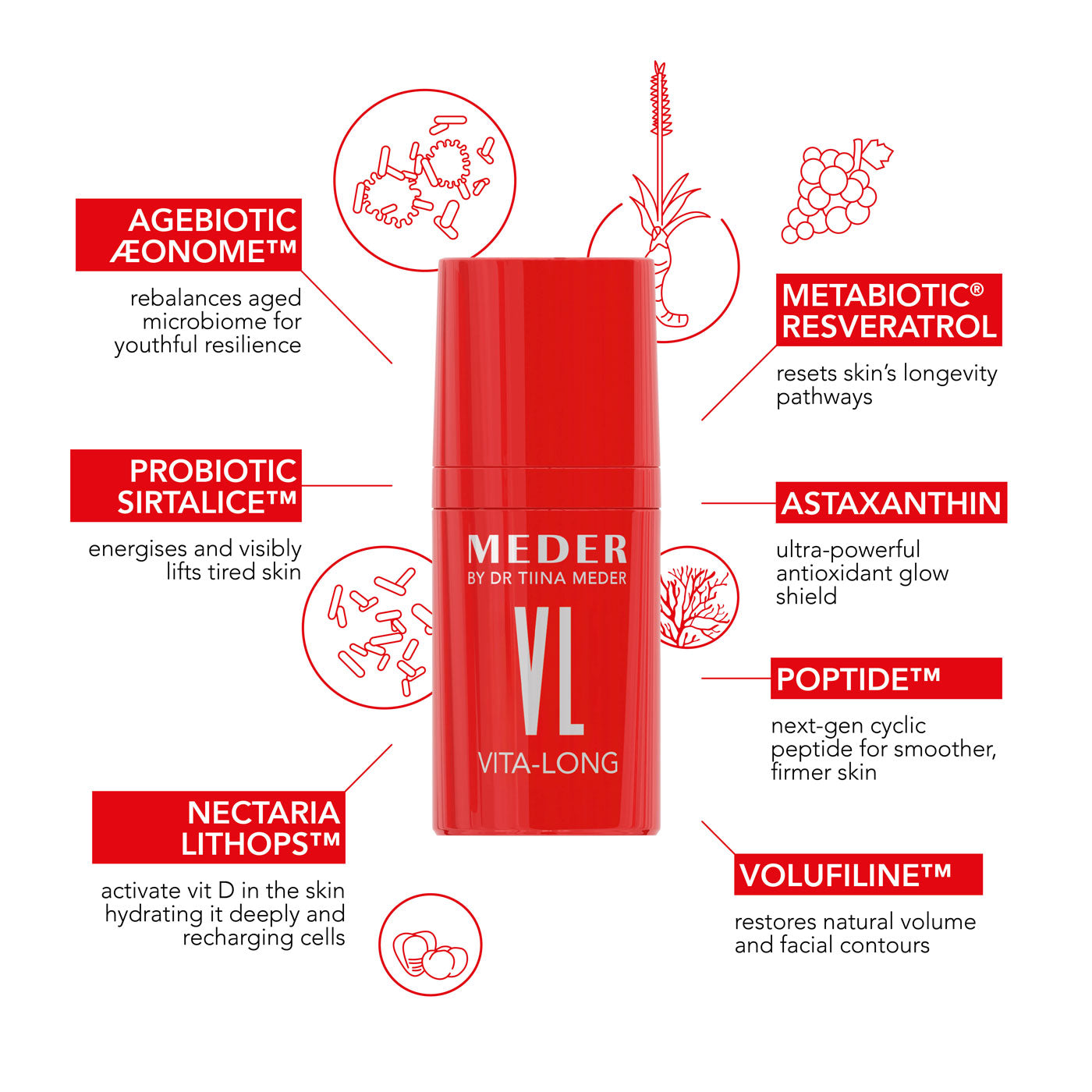 MEDER Vita-Long 2.0 microbiome-friendly face oil for dehydrated skin