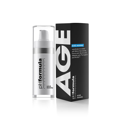 Image of phFormula AGE recovery with a box, a synergistic skin rejuvenation cream.