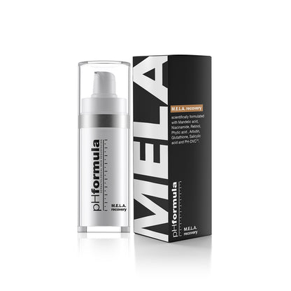 Image of phFormula MELA recovery with a box, an effective hyperpigmentation treatment.