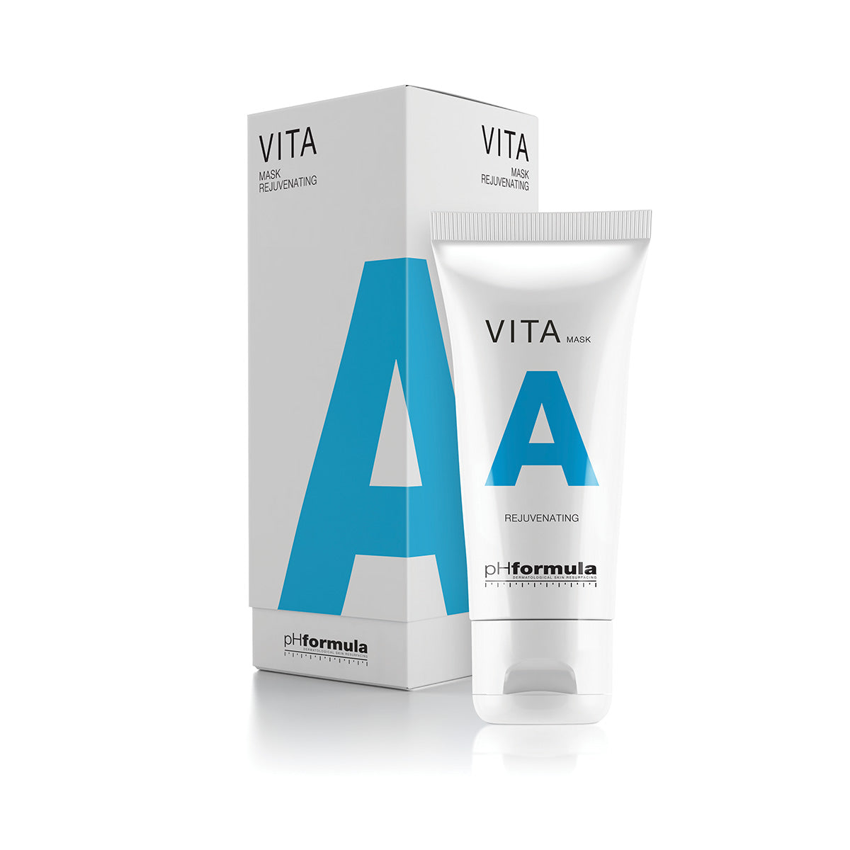 Close-up of phFormula VITA A Rejuvenating Mask jar with a box