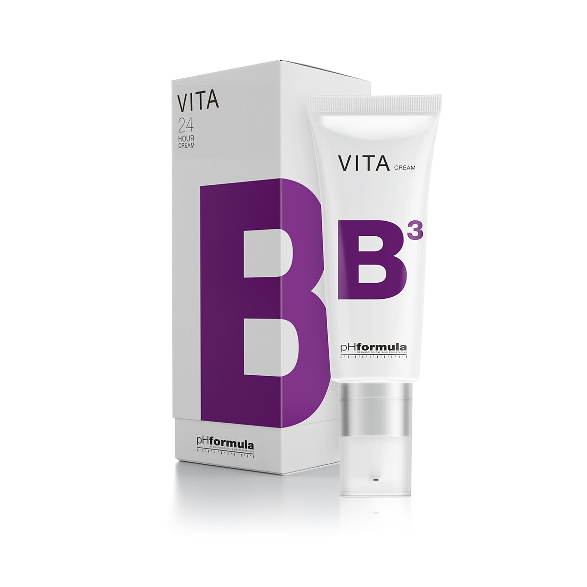 Close-up of phFormula VITA B3 Cream jar with a box