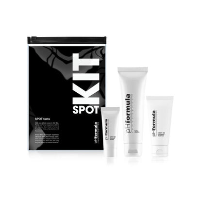 pHformula SPOT ON kit, a 3-step skincare set for blemish-prone, oily skin