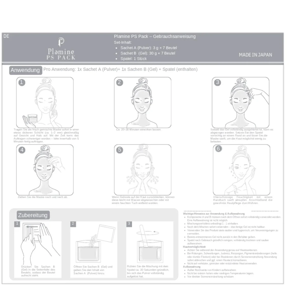 Plamine PS Pack mask texture during application