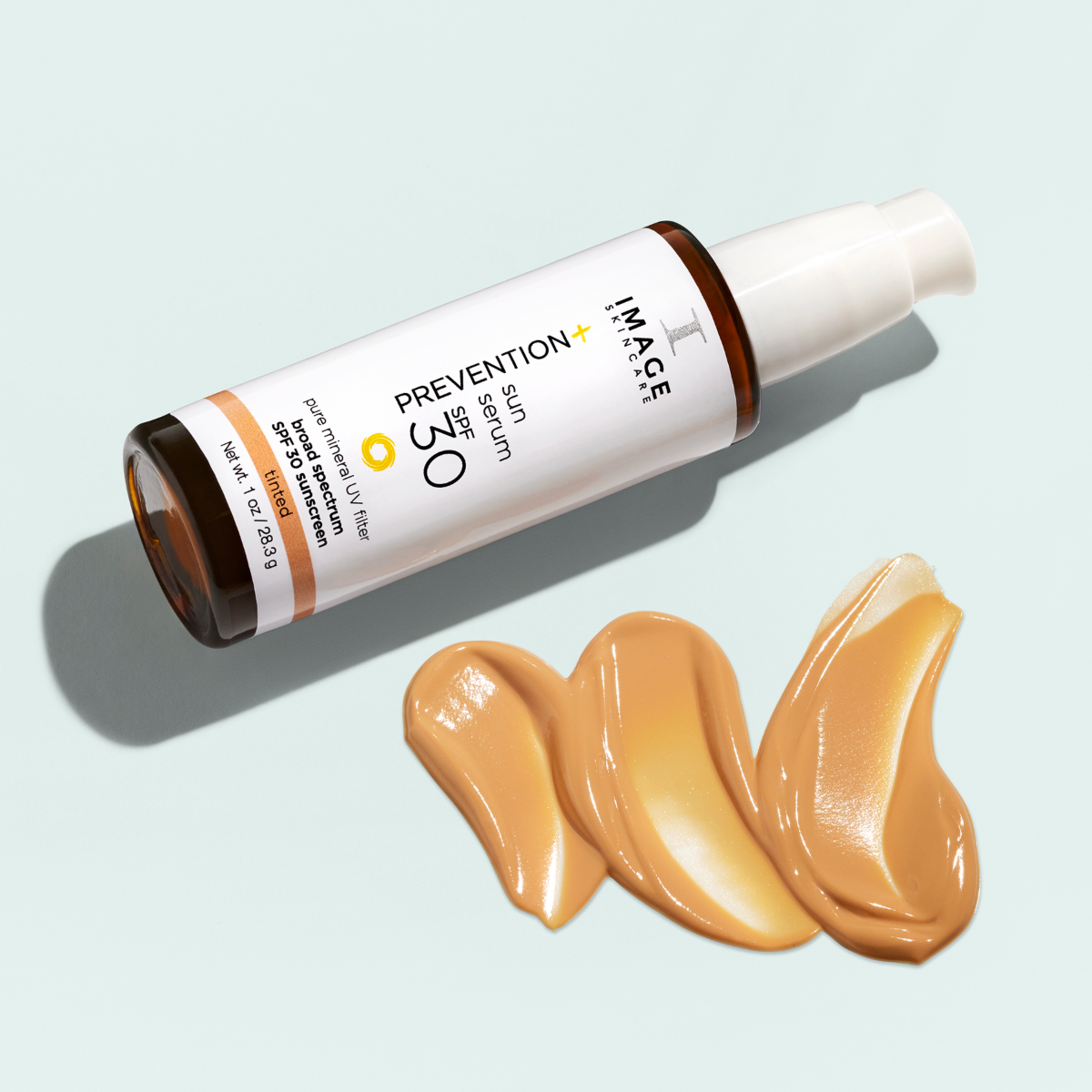 PREVENTION+ sun serum SPF 30 tinted with a sample