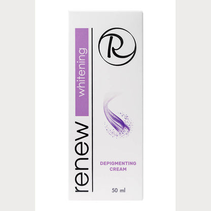 Renew Depigmenting Cream – Product with Packaging