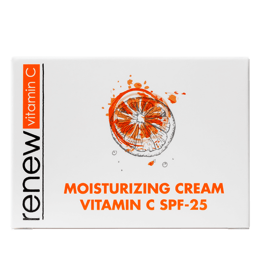 Renew Moisturizing Cream Vitamin C SPF-25 in elegant packaging