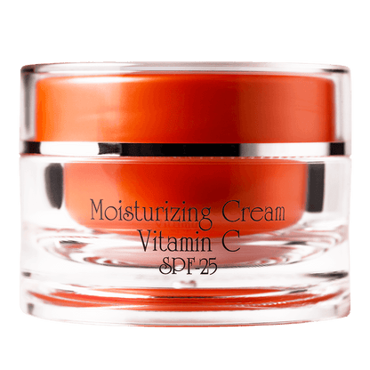 Close-up of Renew Moisturizing Cream Vitamin C SPF-25 jar