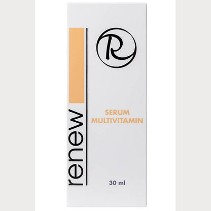Vitamin-rich serum by Renew – elegant packaging and vibrant color