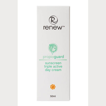 Renew Sunscreen Triple Active Day Cream – mattifying moisturizer for acne-prone skin