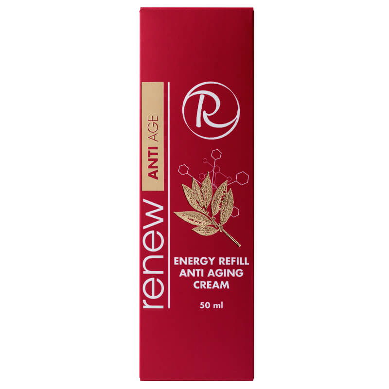 Renew Energy Refill Anti Aging Cream with packaging box