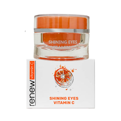Renew Shining Eyes Vitamin C - Close-up of the eye cream packaging with a vibrant, healthy glow.
