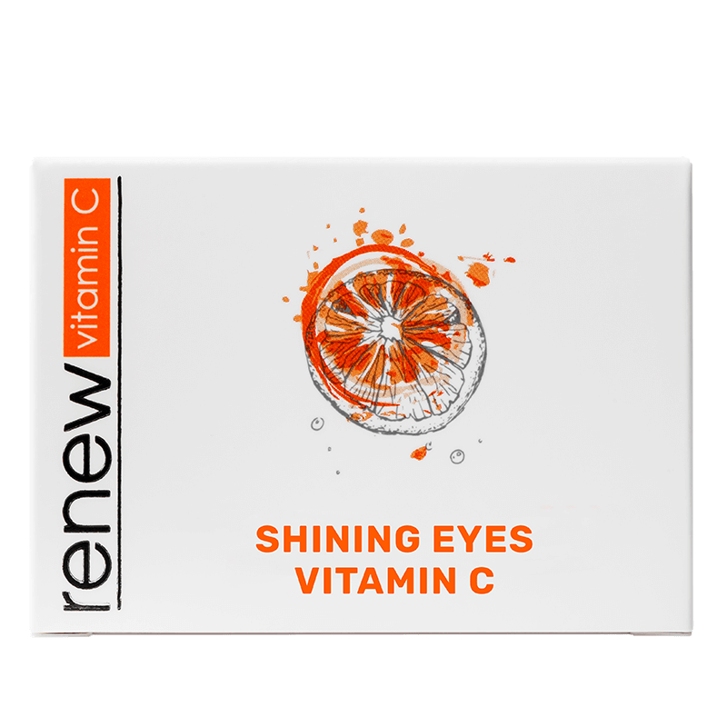 Renew Shining Eyes Vitamin C Eye Cream with box - Anti-aging solution for dark circles.