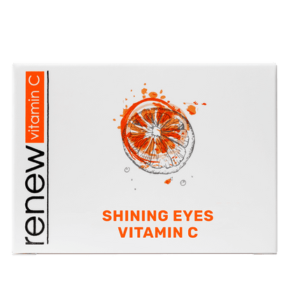 Renew Shining Eyes Vitamin C Eye Cream with box - Anti-aging solution for dark circles.