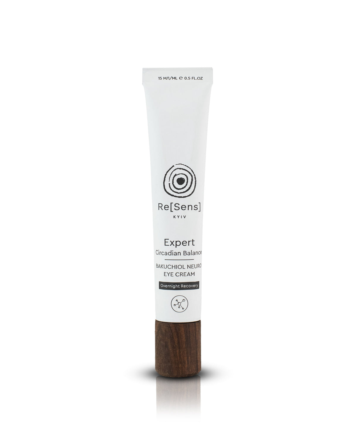 Re[Sens] Bakuchiol Neuro Eye Cream 15 ml white aluminium tube with wooden cap