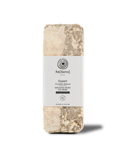 Re[Sens] Bakuchiol Neuro Eye Cream 15 ml in biodegradable mycelium outer packaging