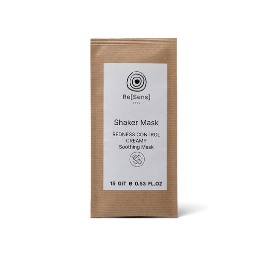 Re[Sens] Redness Control Creamy Shaker Mask 15 g single-dose sachet, front of pack
