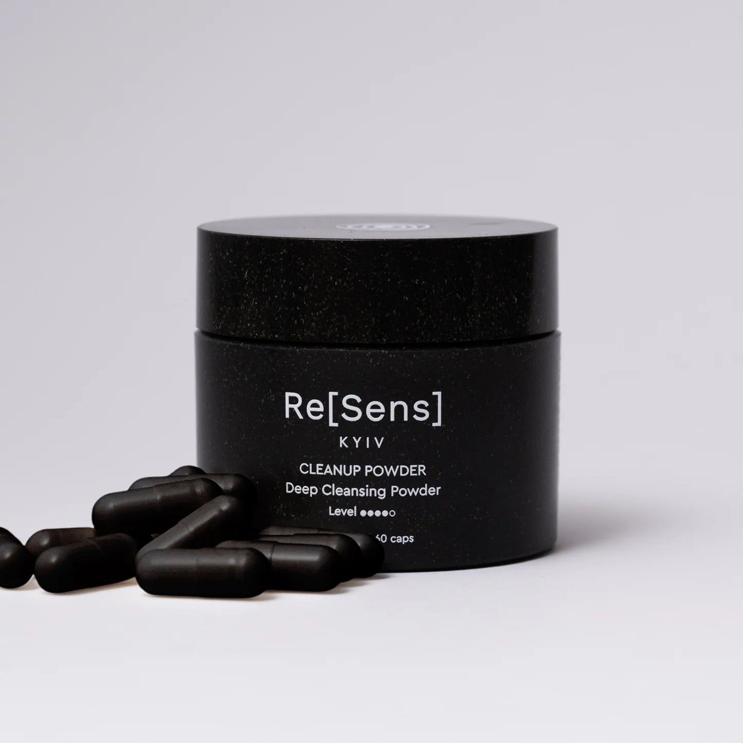 Deep cleansing powder skincare product minimal packaging - Re[Sens] (Resens)